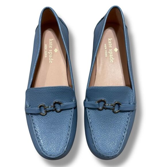 kate spade Shoes - Kate Spade Bernice Sky Blue Loafers Classic Slip On Flats Women’s Size 7